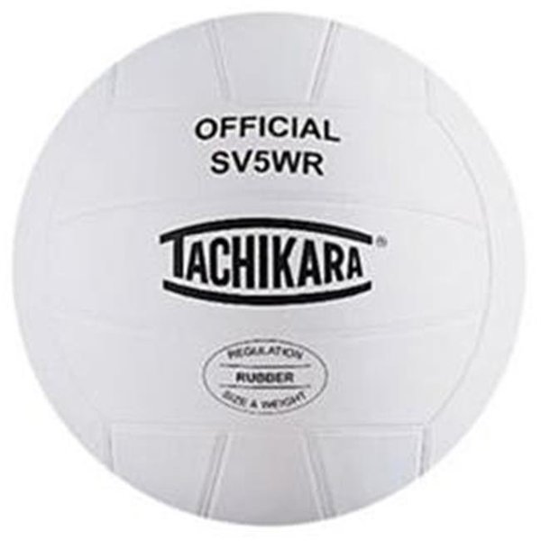 Tachikara Tachikara SV5WR Rubber Volleyball - Whtie SV5WR
